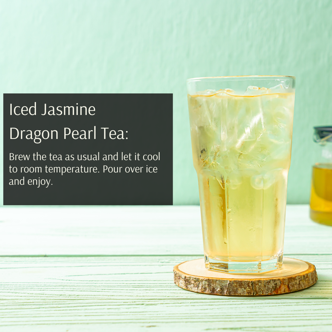 Iced Jasmine Dragon Pearl Tea